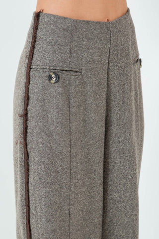 Pantalón Sienna Pantalón Wide Leg con Textura