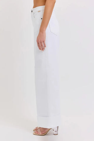 Pantalón Jeans Largo Blanco