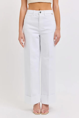 Pantalón Jeans Largo Blanco
