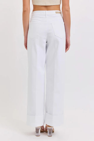 Pantalón Jeans Largo Blanco
