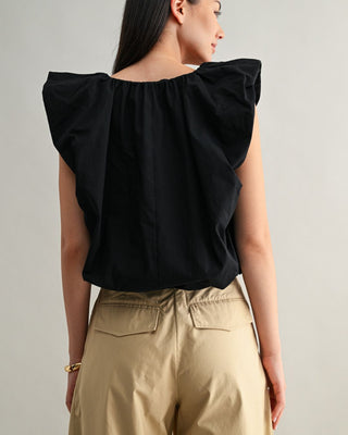 Top Blanco y Negro Bubble