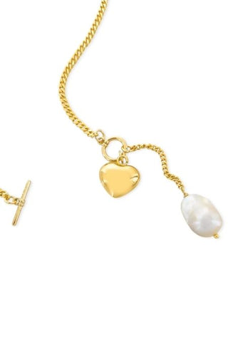Perla cadena Corazón y Perla