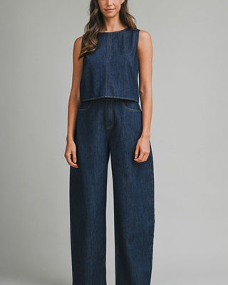 Set Mahón Elegante con Espalda Abierta