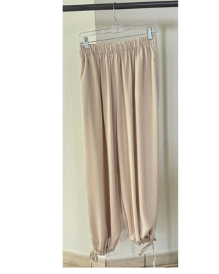 Pantalón Largo  Elegante  Burbuja Negro, Marrón, Marfil y Crema