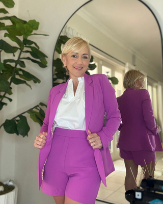 Set Mulberry Blazer & Shorts