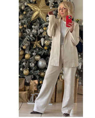 Set Pantalón Palazzo Gamuza