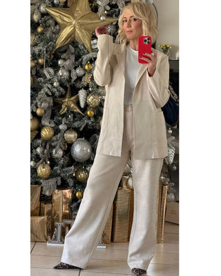 Set Pantalón Palazzo Gamuza