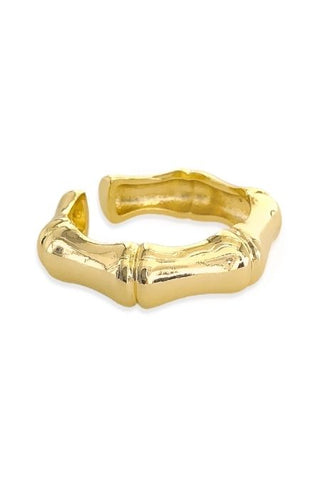 Bambú  Anillo Texturizado Ajustable