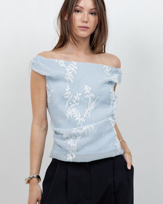 Top Bordado Off-Shoulder