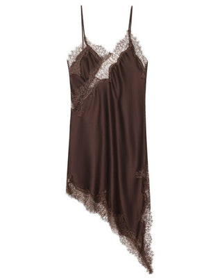 TOP ENCAJE AZUL NEGRO Y MARRON