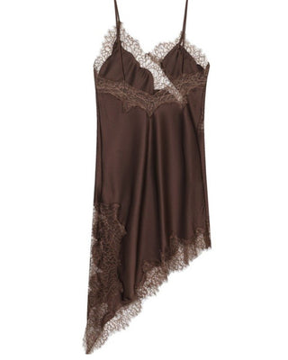 TOP ENCAJE AZUL NEGRO Y MARRON