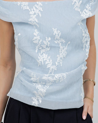 Top Bordado Off-Shoulder