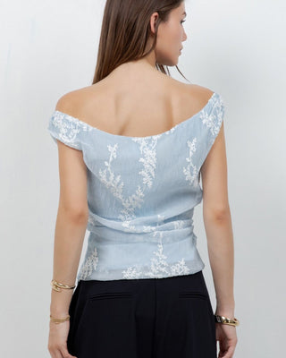 Top Bordado Off-Shoulder