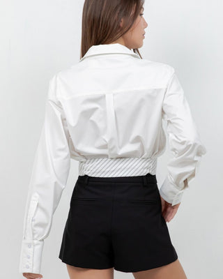 Top Camisero con Corbata Multifuncional