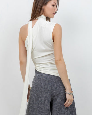 Top Fruncido  con Lazo