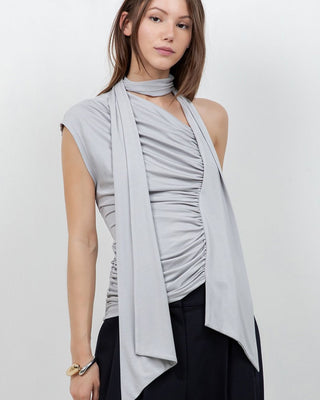 Top Fruncido  con Lazo