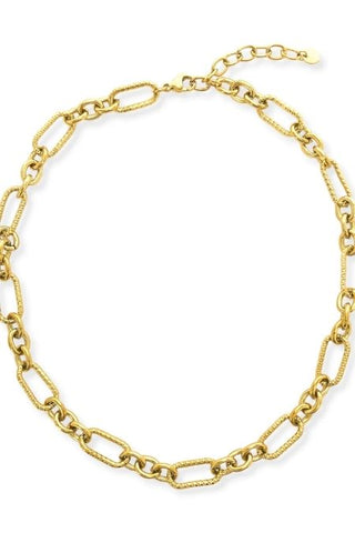 AURA  Collar de Eslabones Texturizado
