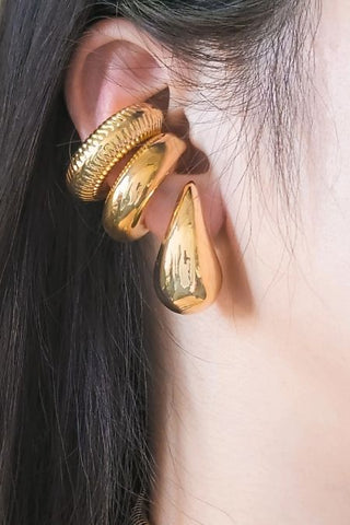 Nerea  Cuff de Textura Martillada Elegante